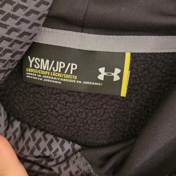 Underarmour Black Hoodie Boys YSM (8) - Picture 2 of 3